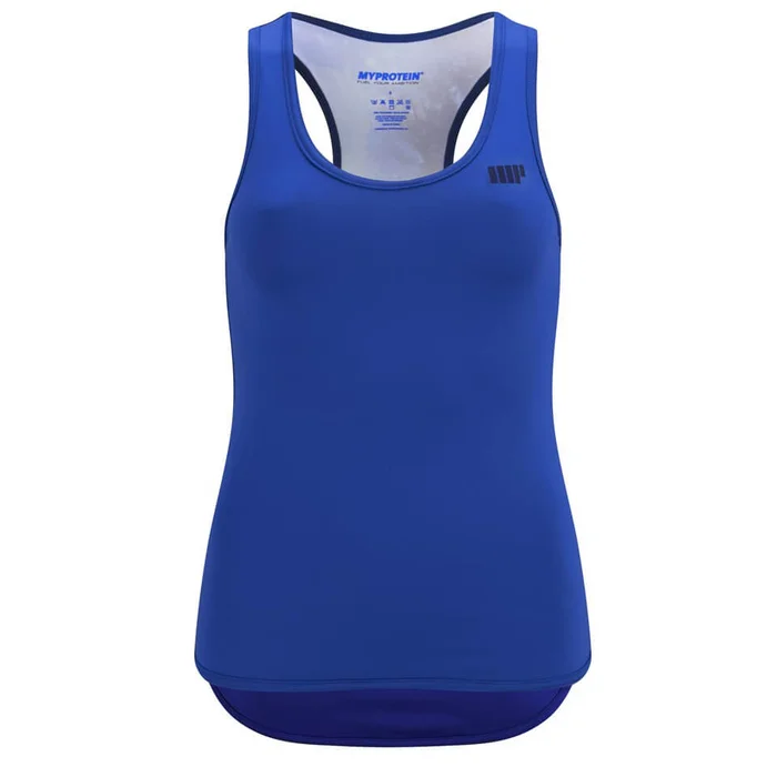 Myprotein 女子工字健身運動背心 - 藍色塗鴉印花