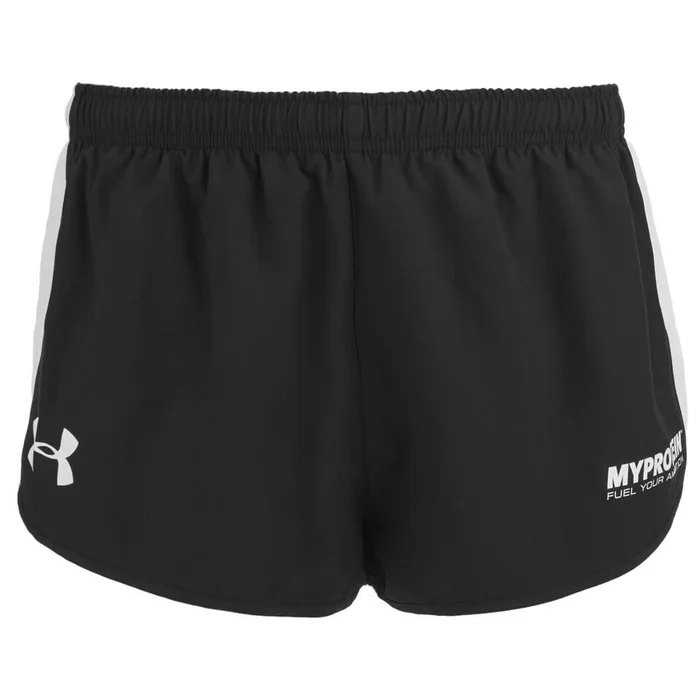 Under Armour 男士跑步短褲 - 黑色/白色