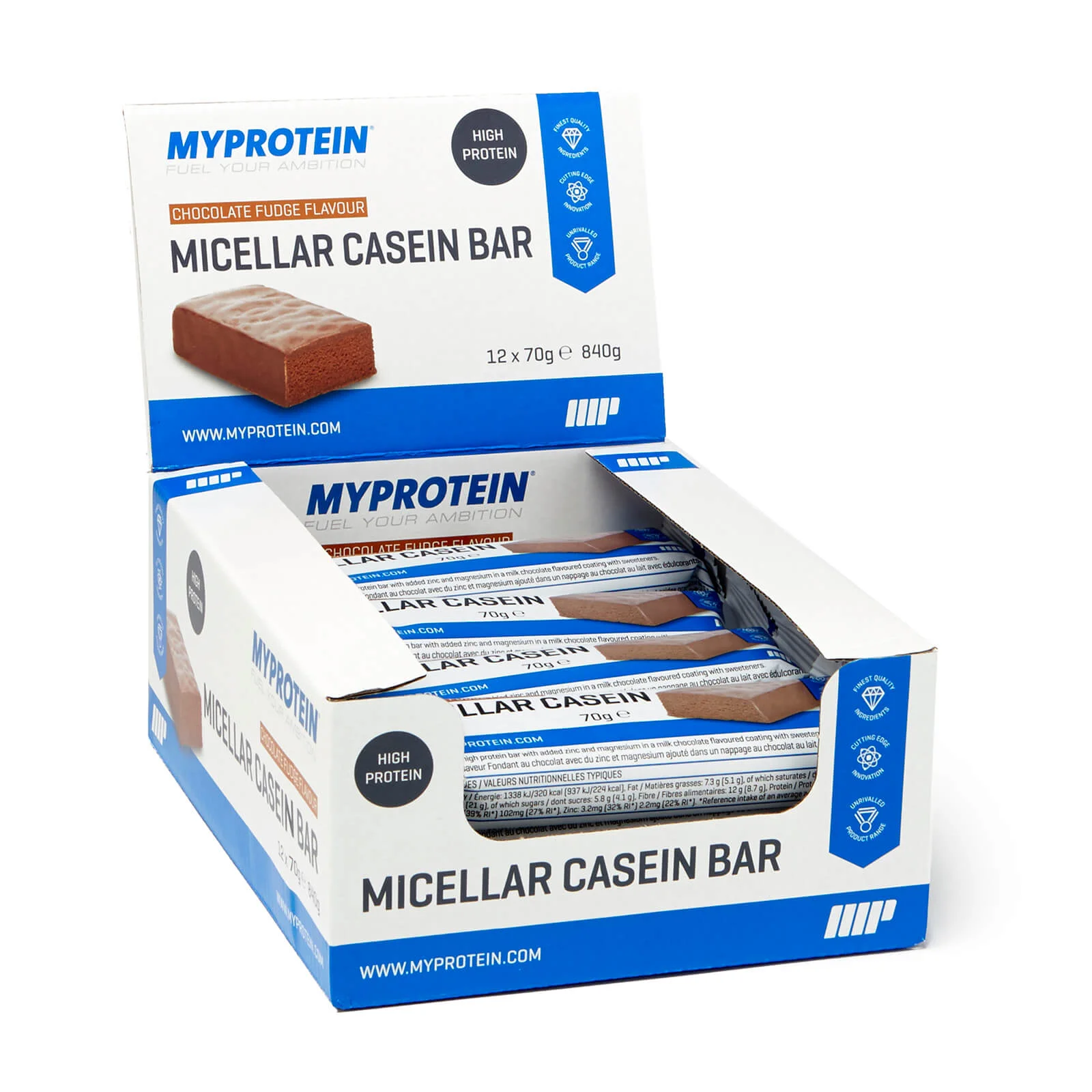 緩釋酪蛋白能量棒 - 12 x 70g - Chocolate Fudge 圖片 1