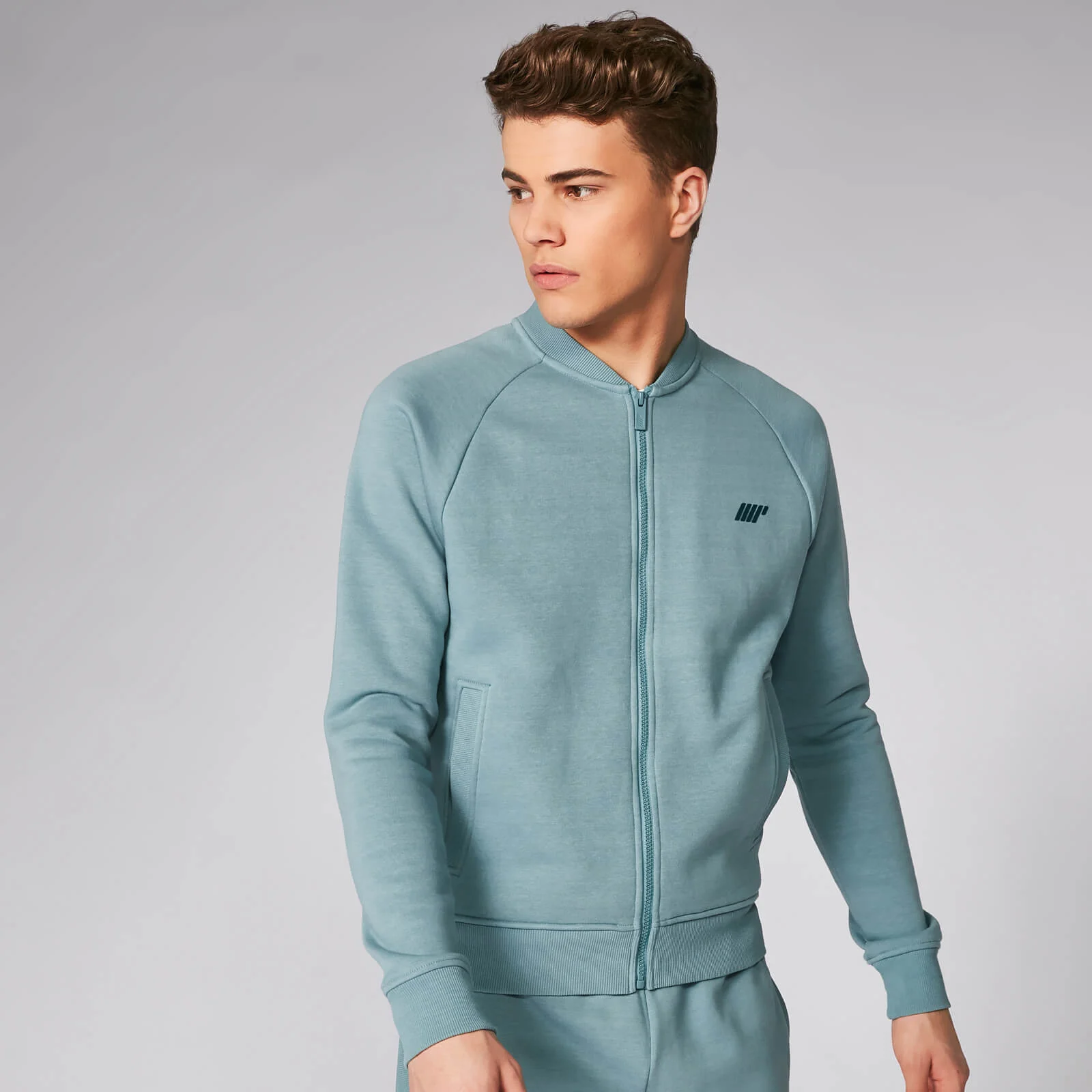 Tru-Fit 修身系列 2.0 男士輕量型飛行夾克 - 灰藍 - XS 圖片 1