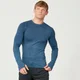 Seamless 無縫系列 男士雕塑長袖衫 - 灰藍