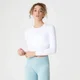 Shape Seamless 無縫系列 女士短版長袖上衣 - 白