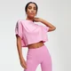 Rest Day 女士雙排膠帶短版上衣 - 粉紅色