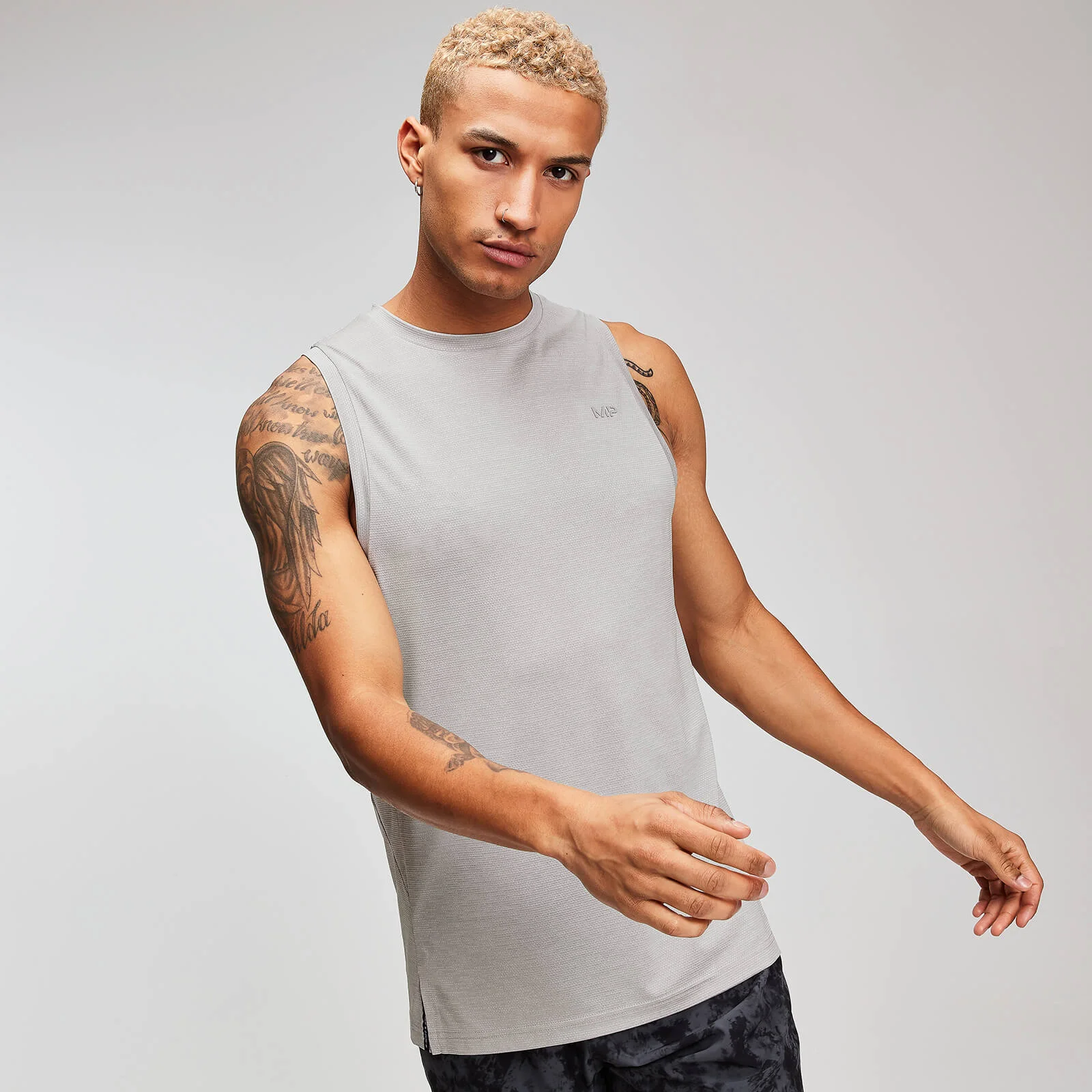 男士訓練背心 - 大理石 - XS 圖片 1