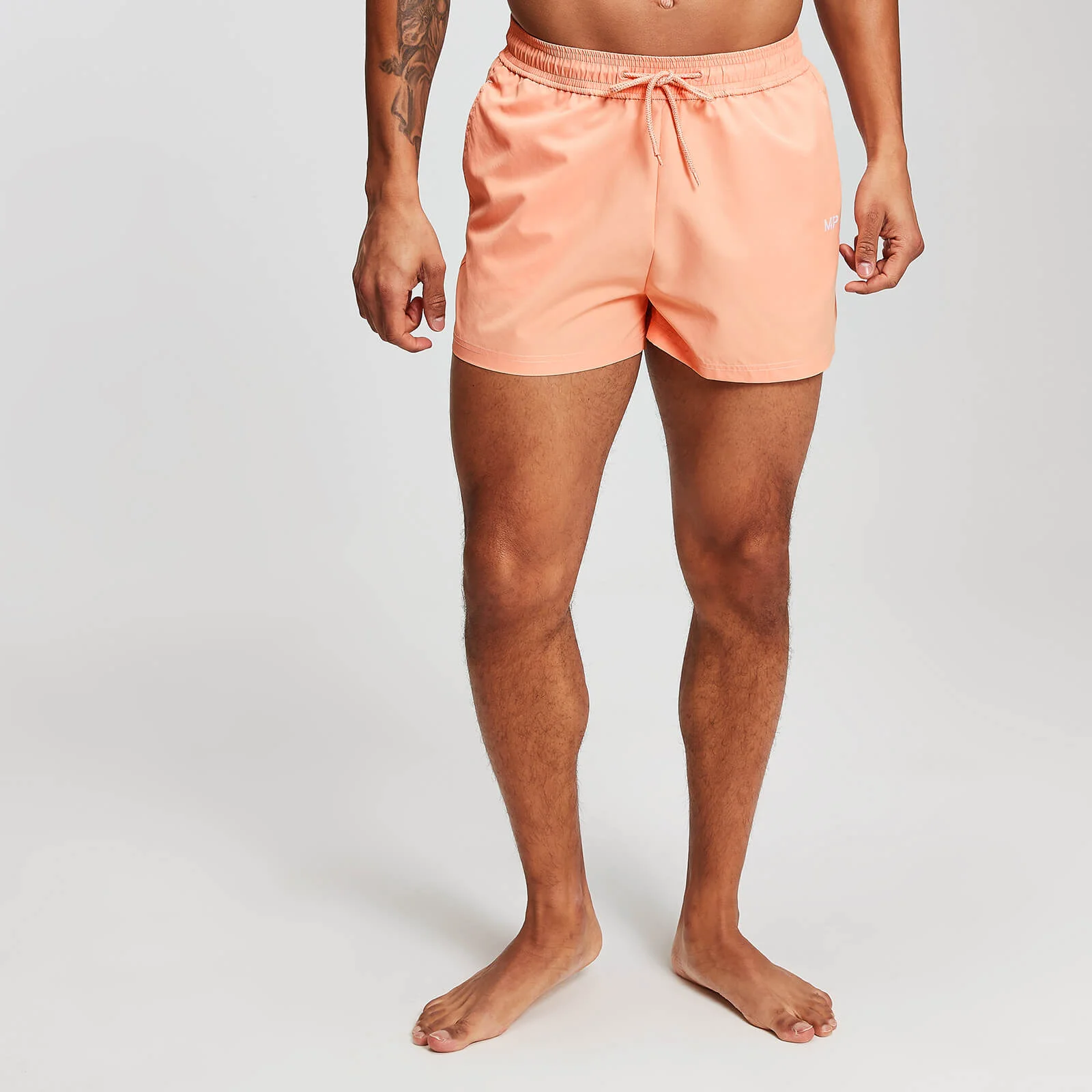 MP Men's Contrast Stitch Swim Shorts - Canteloupe - XS 圖片 1