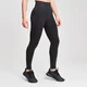 Seamless 無縫系列 紋理緊身褲 - 黑色