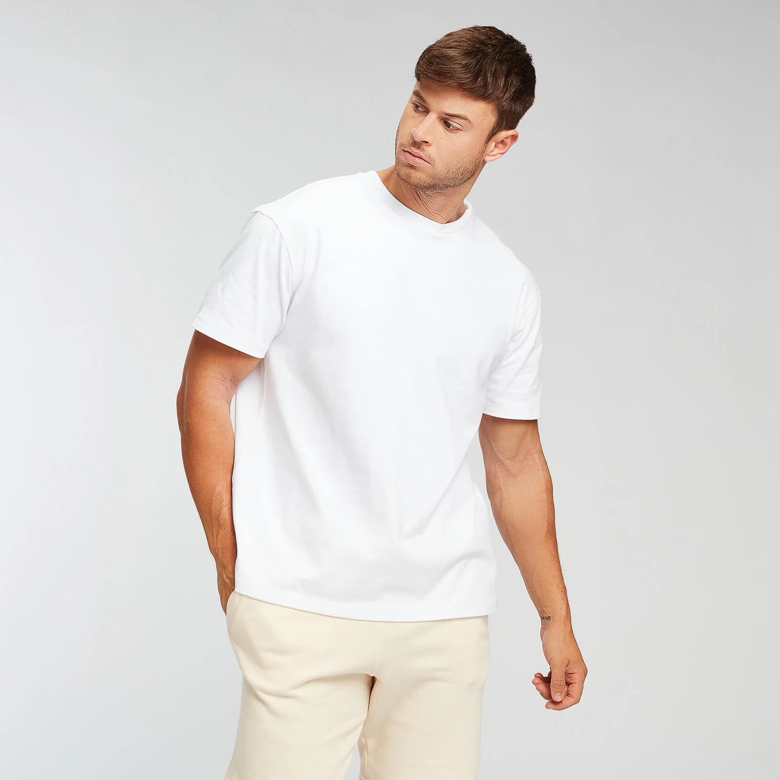 A / WEAR 有機棉系列 男士 T 恤 - 白 - XS 圖片 1