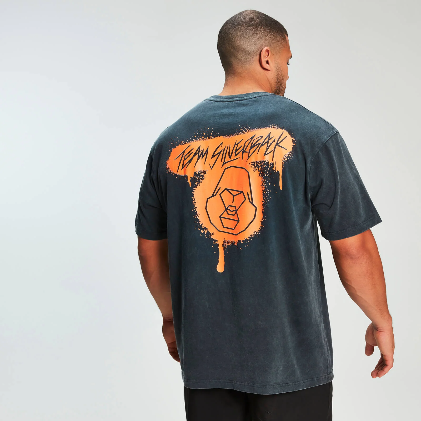 MP x Zack George Acid Wash Oversized Tee - Neon Orange - XS 圖片 1