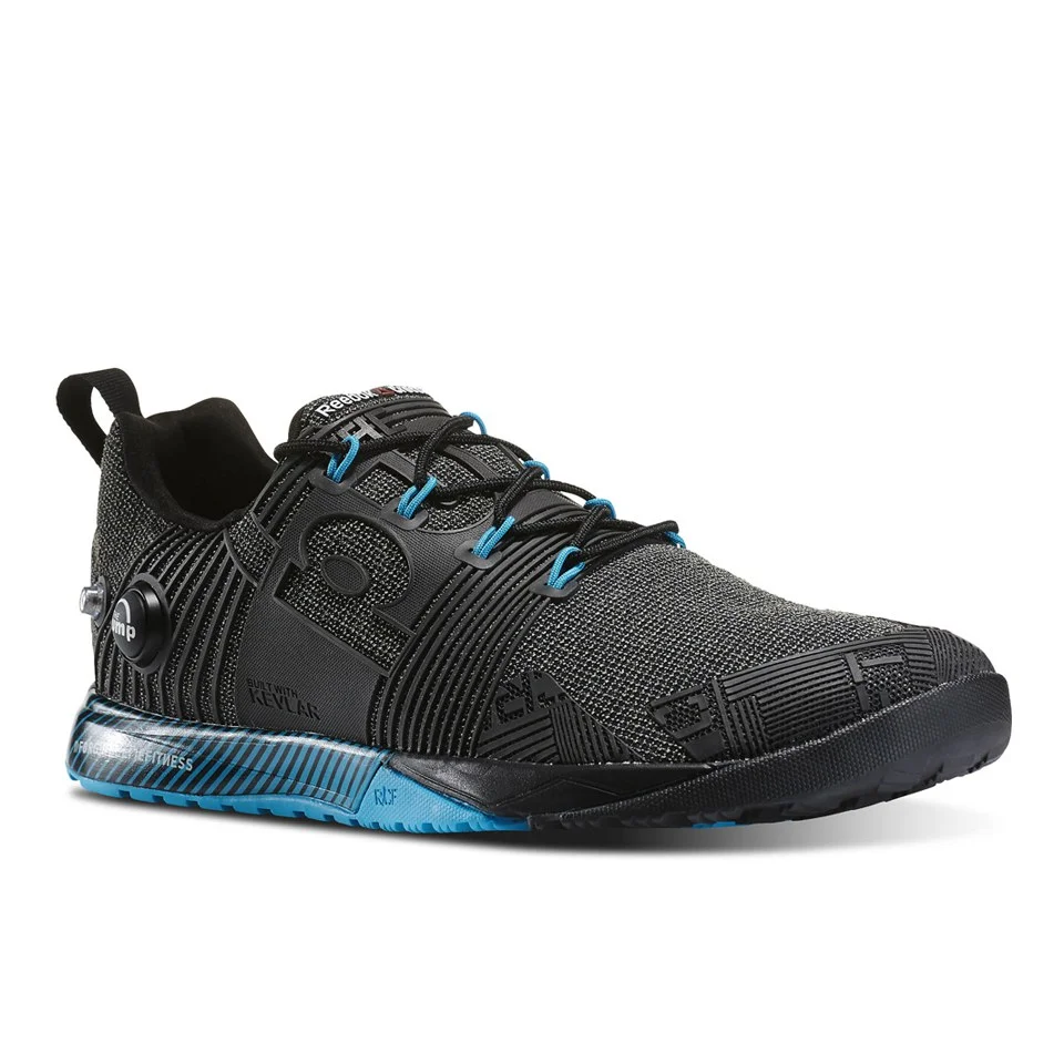 锐步 Reebok Crossfit Nano Pump Fusion 男子运动鞋 - 黑/蓝 圖片 1
