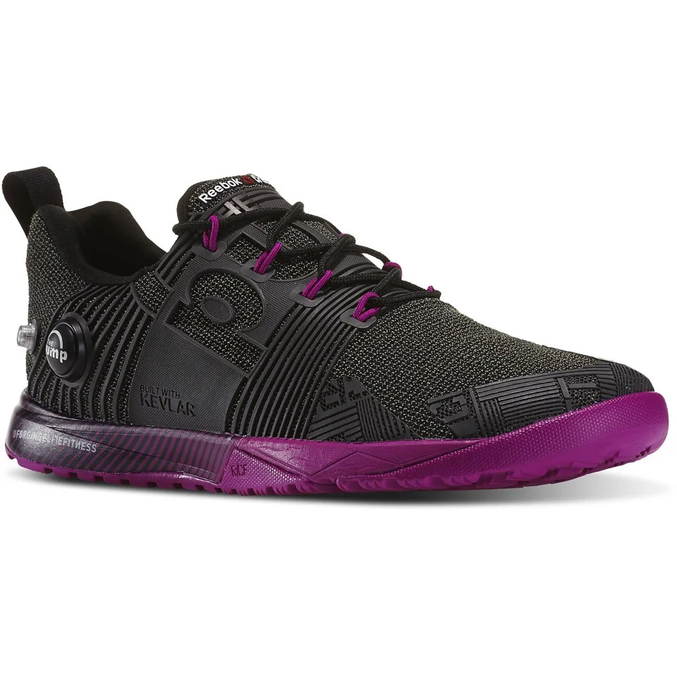 锐步 Reebok Crossfit Nano Pump Fusion 男子运动鞋 - 黑/紫色 圖片 1