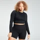 MP Shape Seamless 無縫系列 女士短版上衣 - 黑