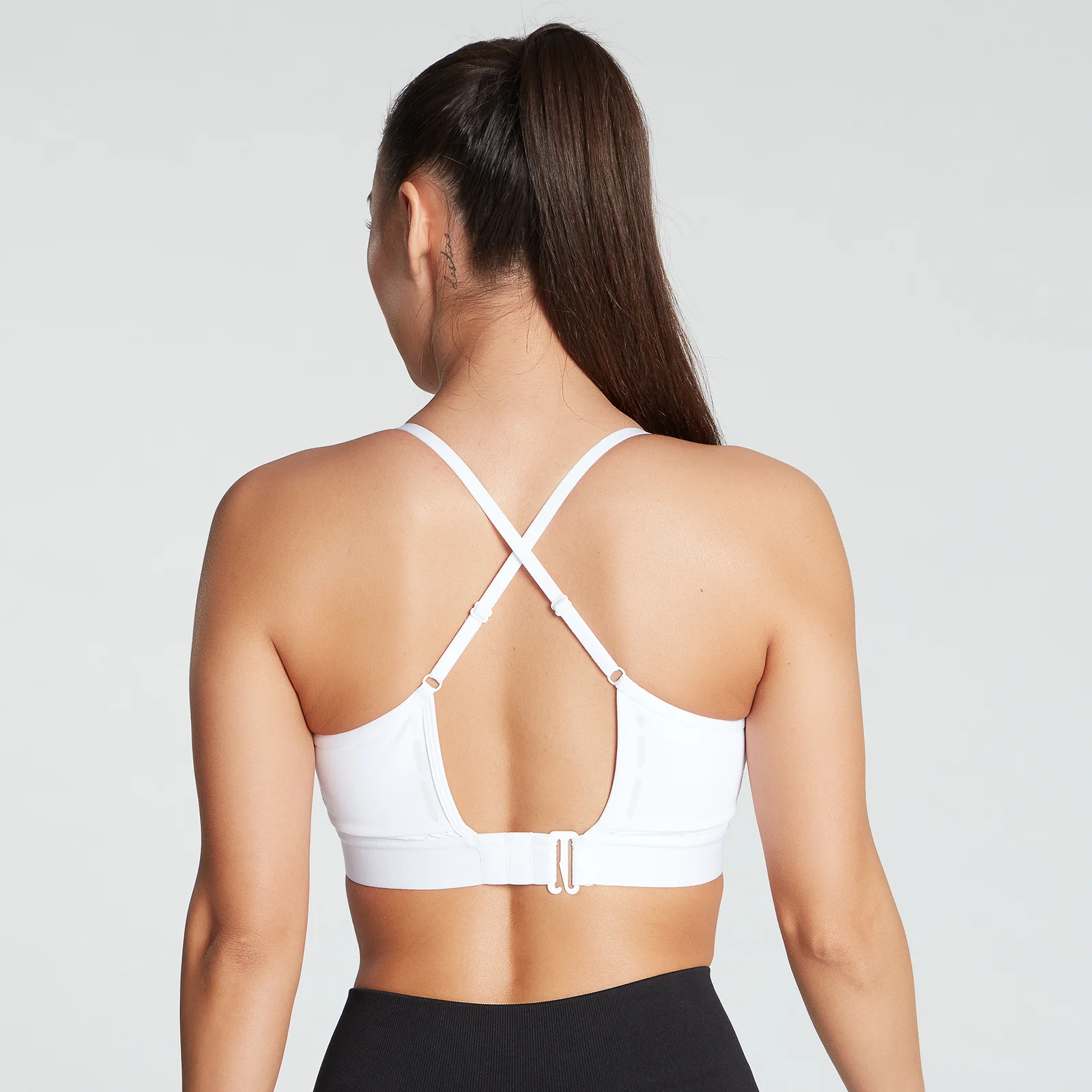 MP Women's Power Ultra Strappy Sports Bra- White - XXS 圖片 1
