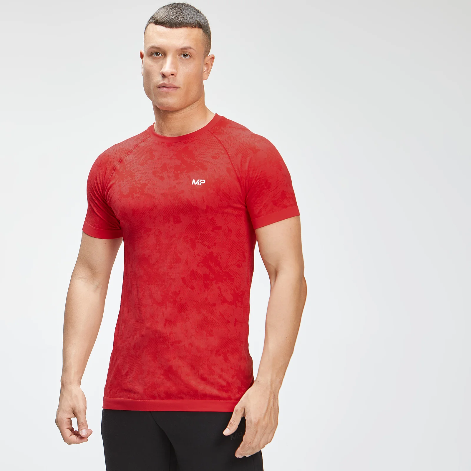 MP Essential Seamless 無縫系列 男士短袖印花 T 恤 - 橘 - XXS 圖片 1