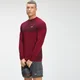 MP Essential Seamless 無縫系列 男士長袖上衣 - 酒紅斑紋
