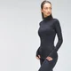 Velocity 速馳系列 女士 ¼ 拉鍊上衣 - 黑