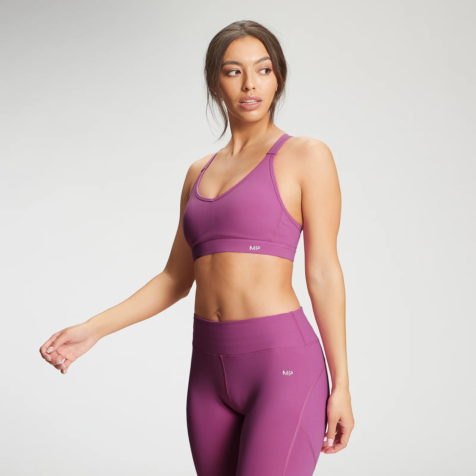 Power Mesh 力量系列 女士運動內衣 - 蘭花紫 - XXS 圖片 1