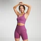 Shape Seamless 無縫系列 女士交叉運動內衣 - 蘭花紫