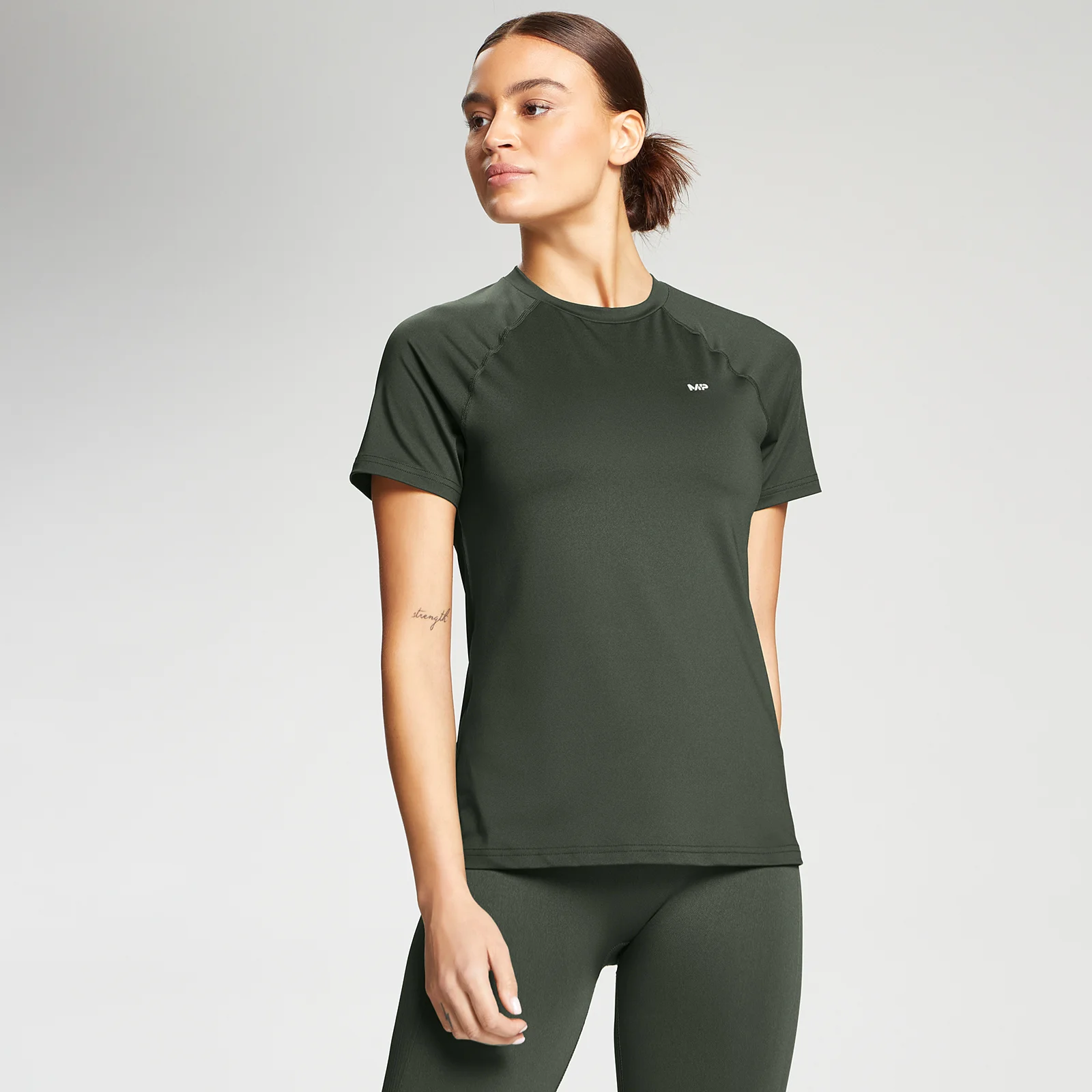 MP Women's Training T-Shirt Slim Fit - Vine Leaf - XXS 圖片 1