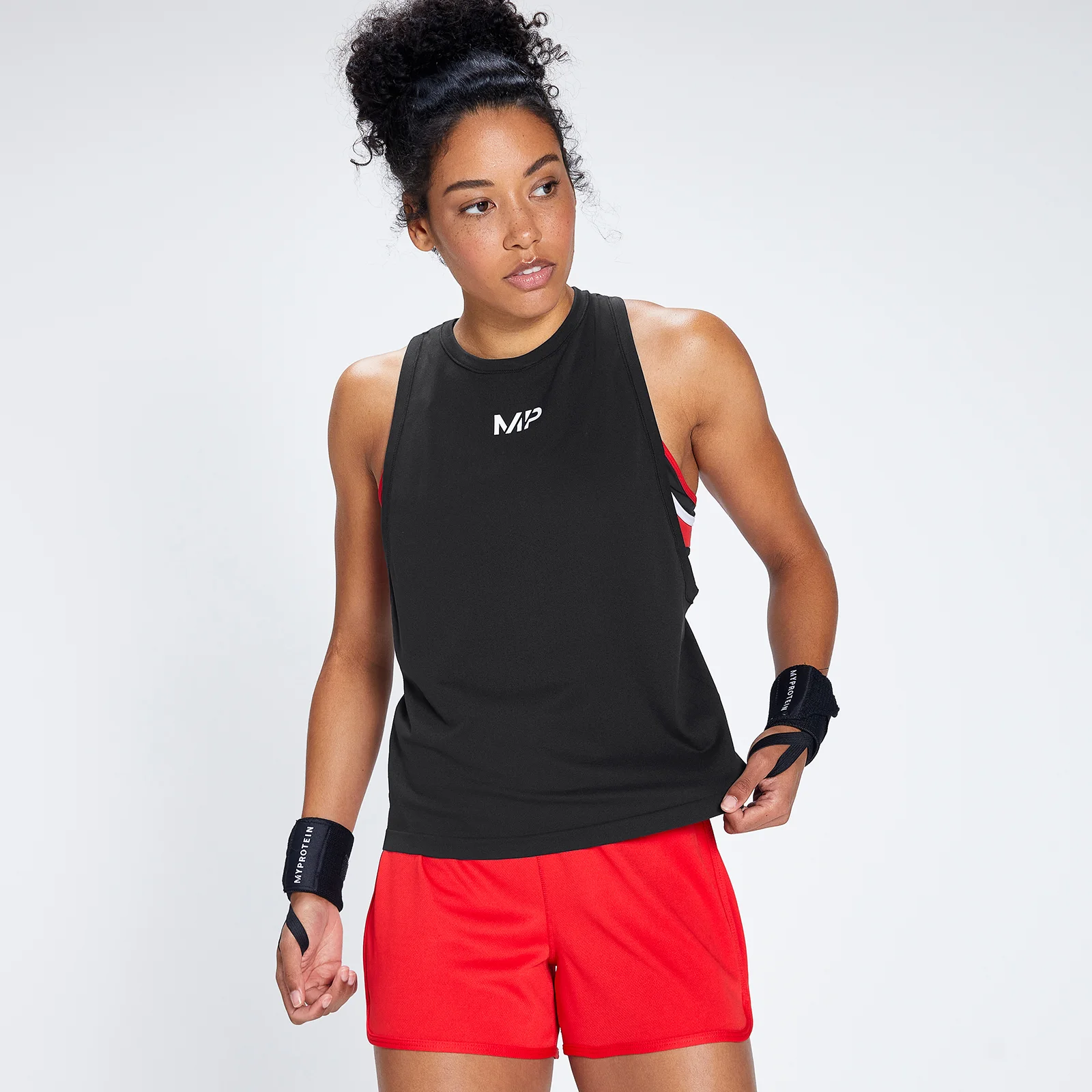 MP Engage 交鋒系列 女士輕量無縫運動背心 - 黑/白 - XXS 圖片 1