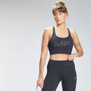 Graphic Training 系列 Repeat Mark 女士運動內衣 - 黑 - Size XS
