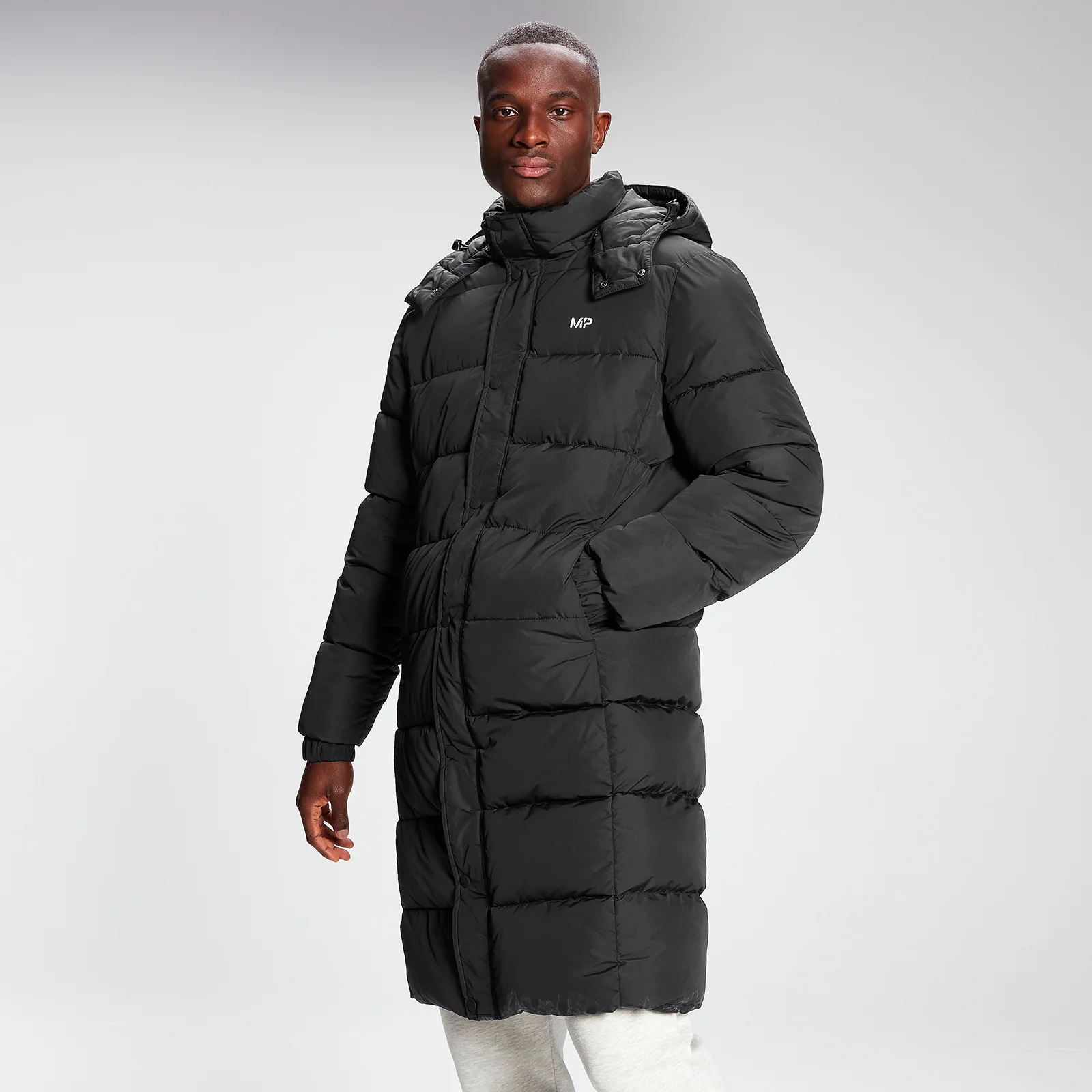 MP Men's Long Puffer Jacket - Black - XXS 圖片 1