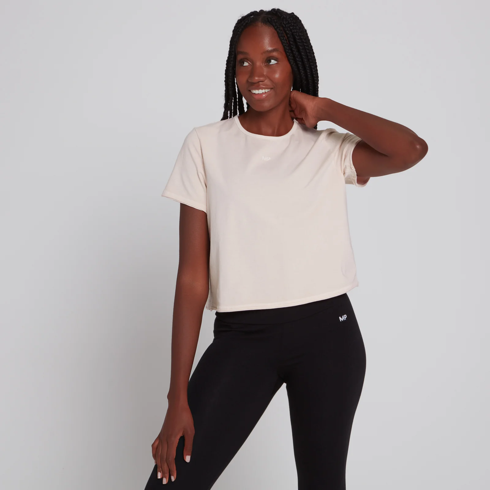 MP Women's Training Cropped T-Shirt - Light Pink - XXS 圖片 1