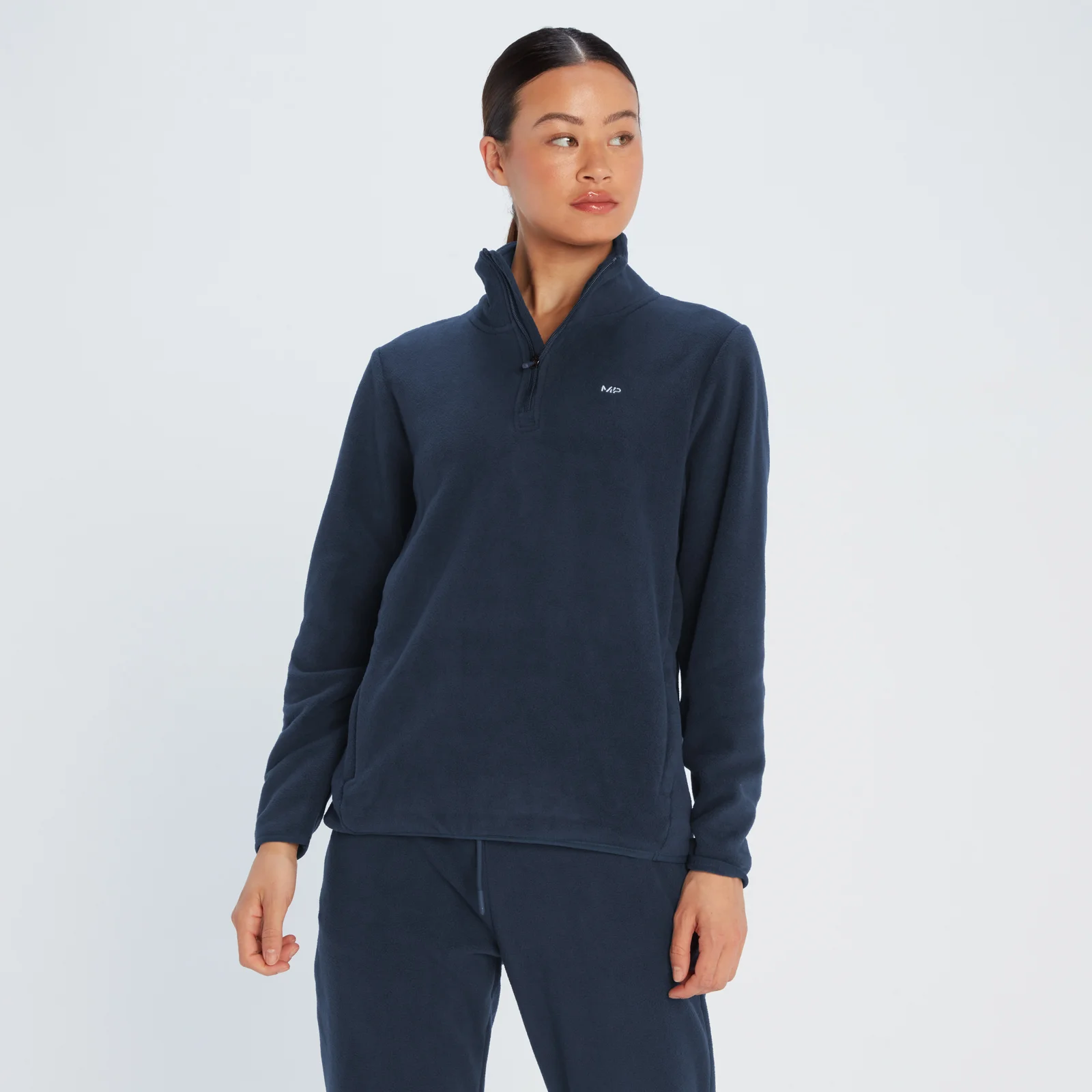 MP Women's Rest Day 1/4 Zip Fleece - Navy - XXS 圖片 1