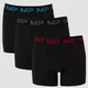 MP Men's Coloured logo Boxers (3 Pack) - Black/Wine/Cactus/Bright Blue
