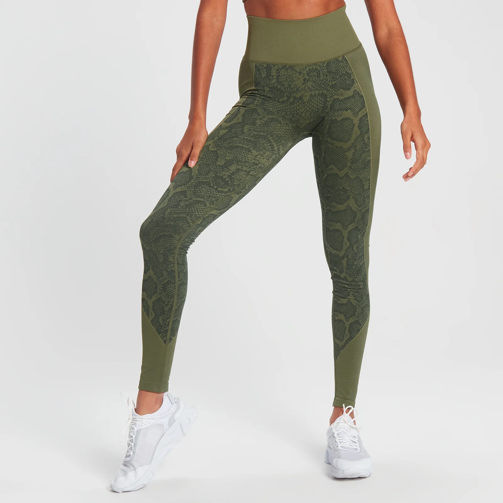 MP Snake Seamless Leggings - Green - XS 圖片 1