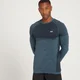 MP Essential Seamless 無縫系列 男士長袖上衣 - 冰藍斑紋