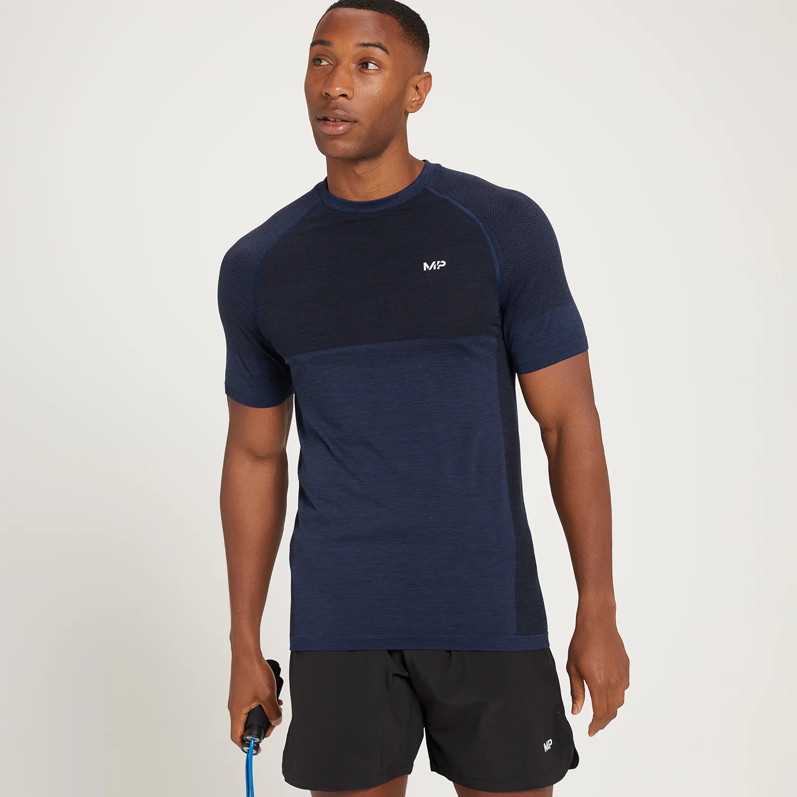 MP Essential Seamless 無縫系列 男士短袖 T 恤 - 深藍斑紋 - XS 圖片 1