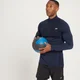 MP Essential Seamless 無縫系列 男士 ¼ 拉鍊上衣 - 深藍斑紋