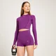 MP Tempo 節奏系列 女士無縫長袖短版上衣 - 紫
