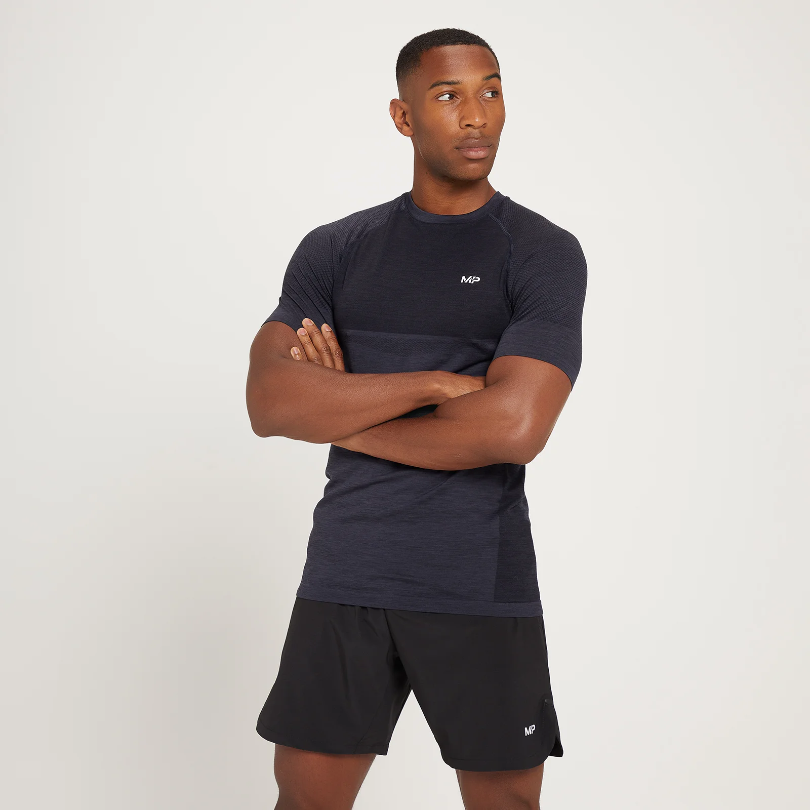 MP Essential Seamless 無縫系列 男士短袖 T 恤 - 黑斑紋 - XS 圖片 1