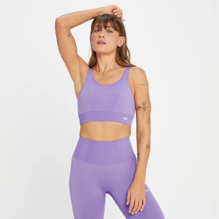 Tempo 節奏系列 女士同色系無縫運動內衣 - 活力紫羅蘭