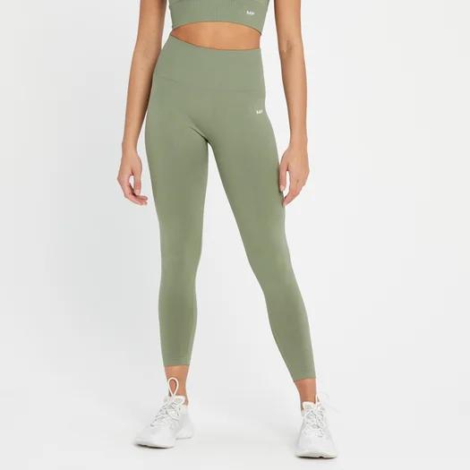 Shape Seamless 無縫系列 女士九分緊身褲 - 水洗翠綠 - L