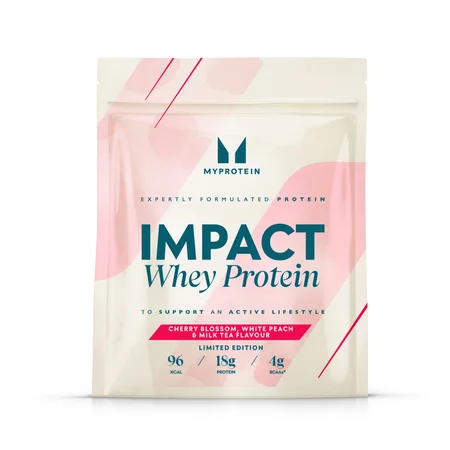 櫻花季限定 白桃奶茶口味 Impact 乳清蛋白粉