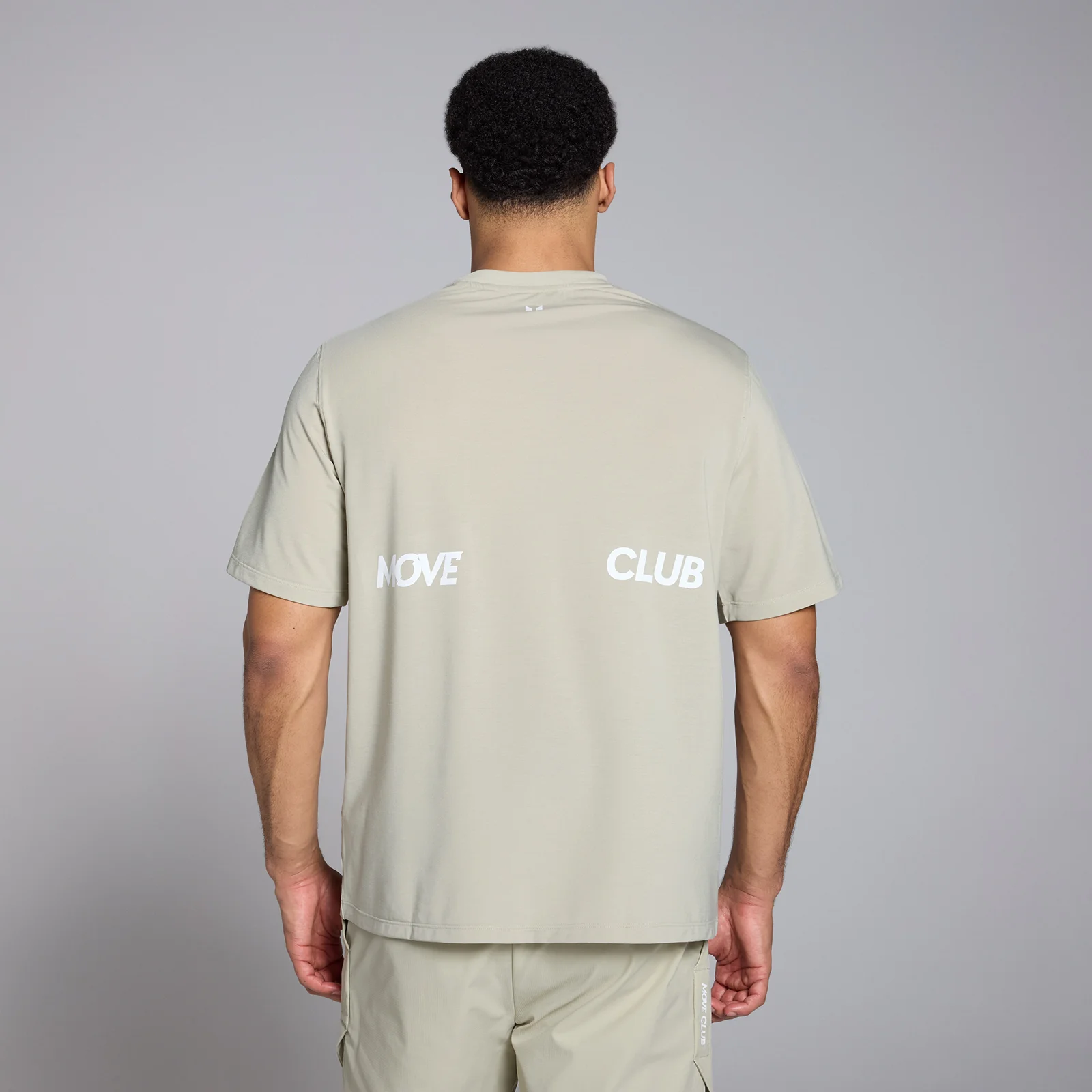 Tempo 節奏系列 Graphic 男士寬鬆版 T 恤 - 鹽灰 - XS 圖片 1