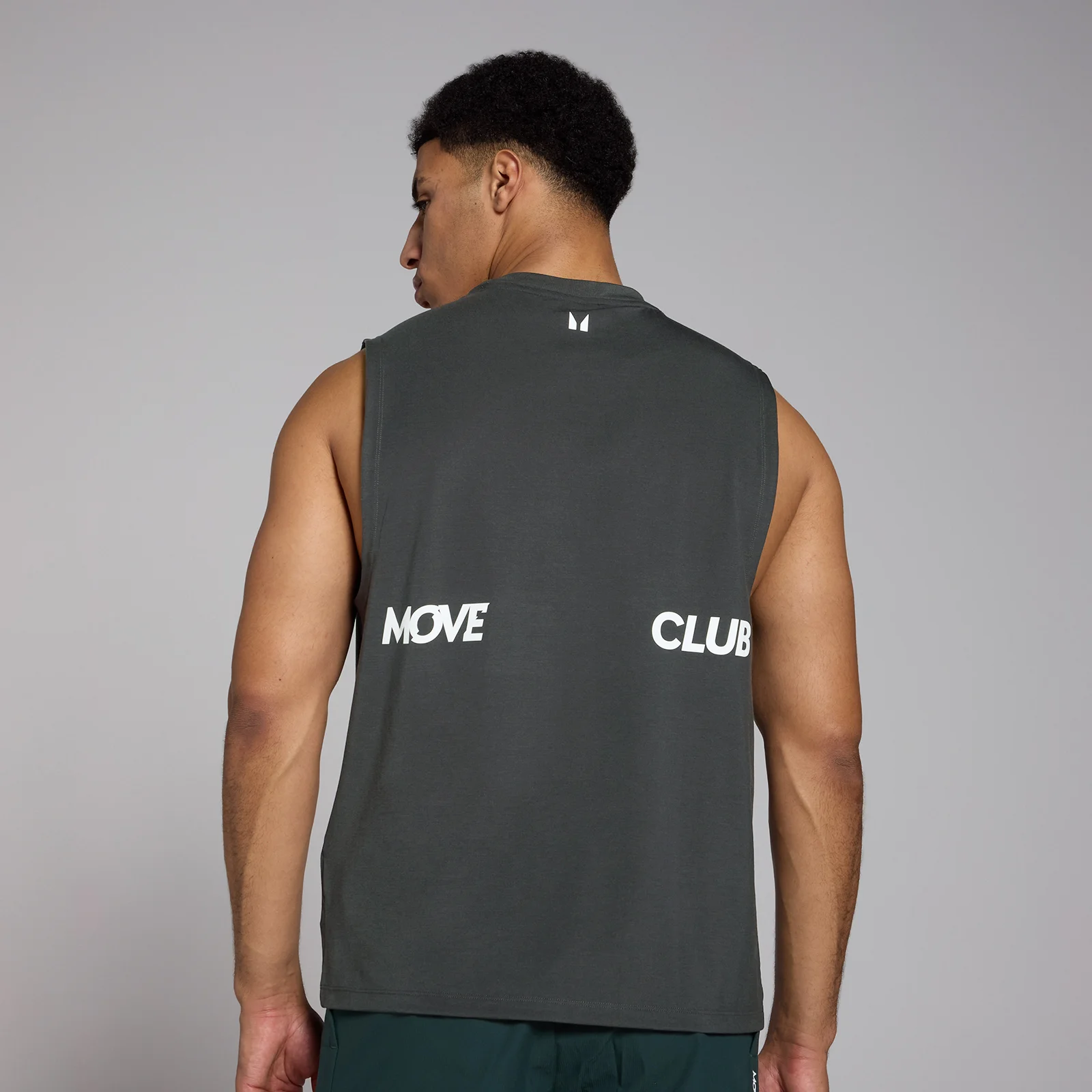 Tempo 節奏系列 Graphic 男士寬鬆版坦克背心 - 水洗黑 - XS 圖片 1