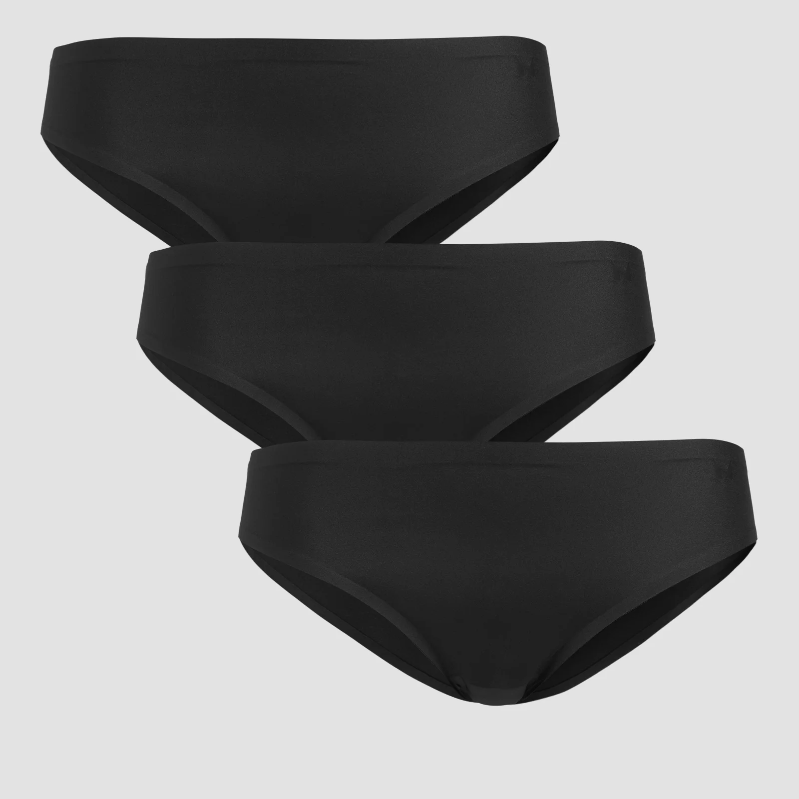 MP Women's Mid Rise No VPL Bikini Brief (3 Pack) - Black - XS 圖片 1