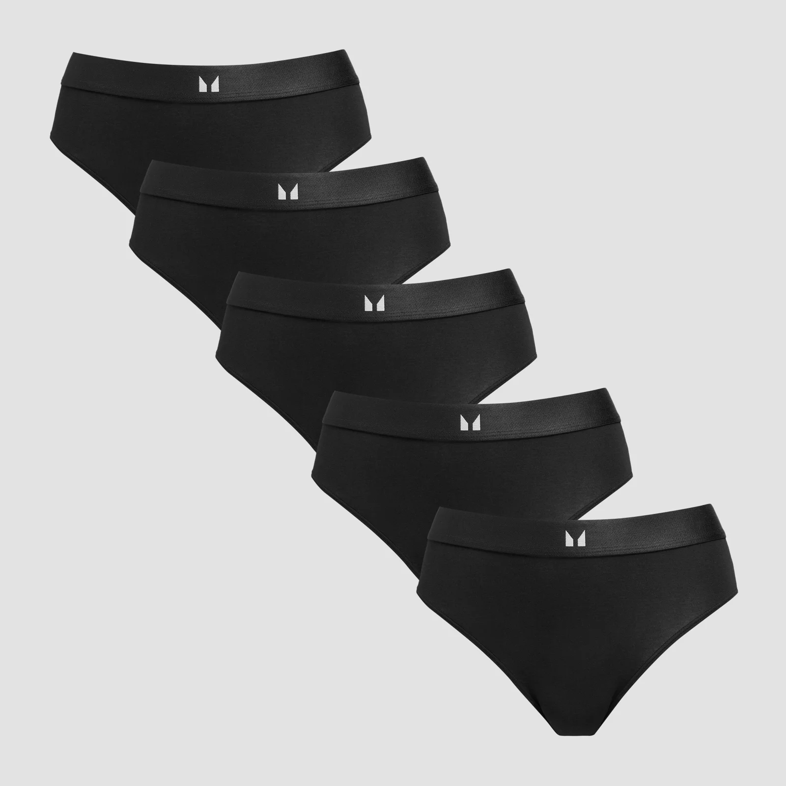 MP Women's Mid Rise Bikini Brief (5 Pack) - Black - XL 圖片 1