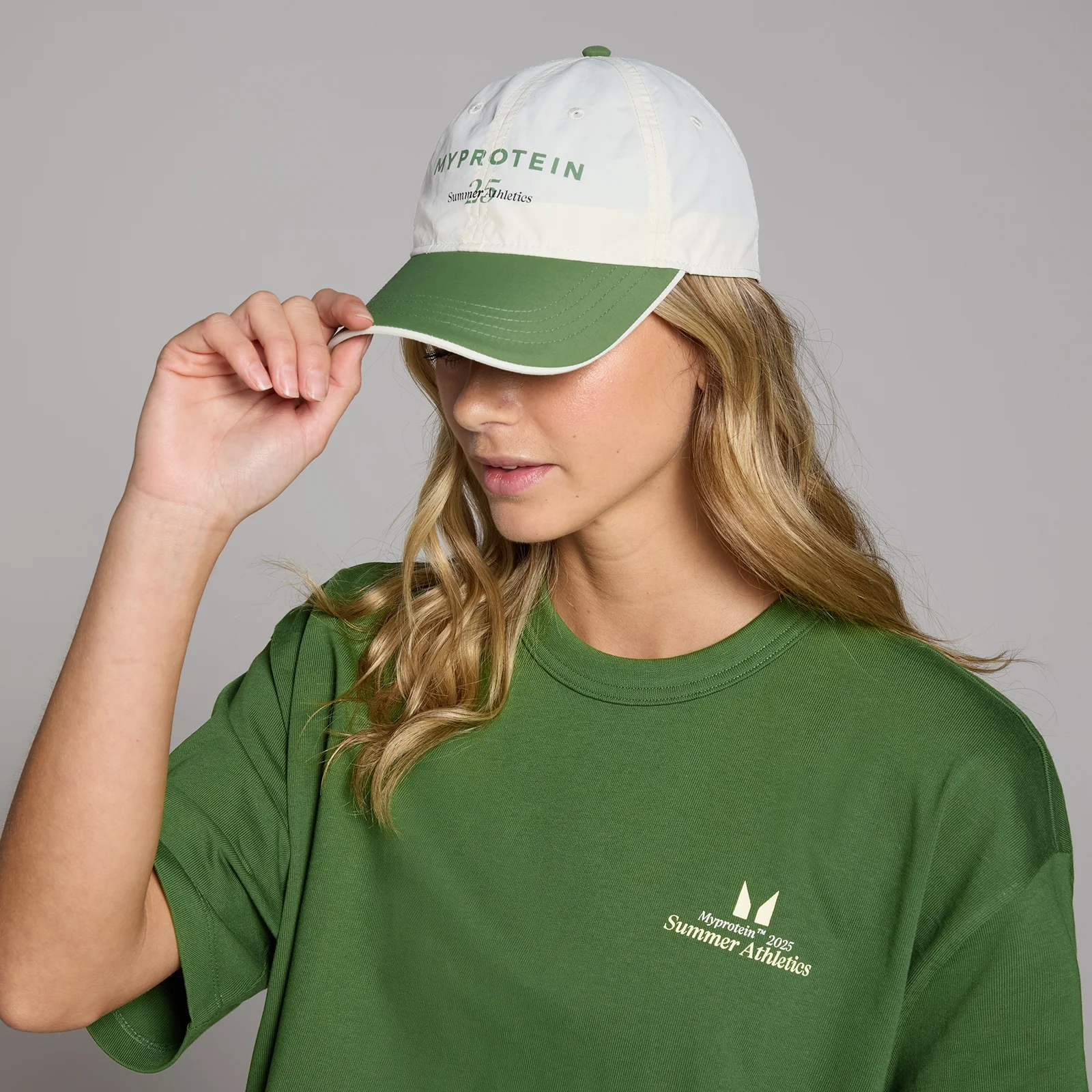 設計圖樣棒球帽 - 復古白 圖片 1