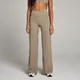Studio 工作室系列 女士交叉褲腰寬版緊身褲 - 淺灰褐