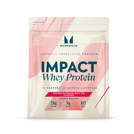 Impact 乳清蛋白粉 - 1KG - 33份装 - 樱花奶茶口味