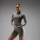 MP 女款 Tempo Ultra 無縫拉鍊外套 - 深松露色