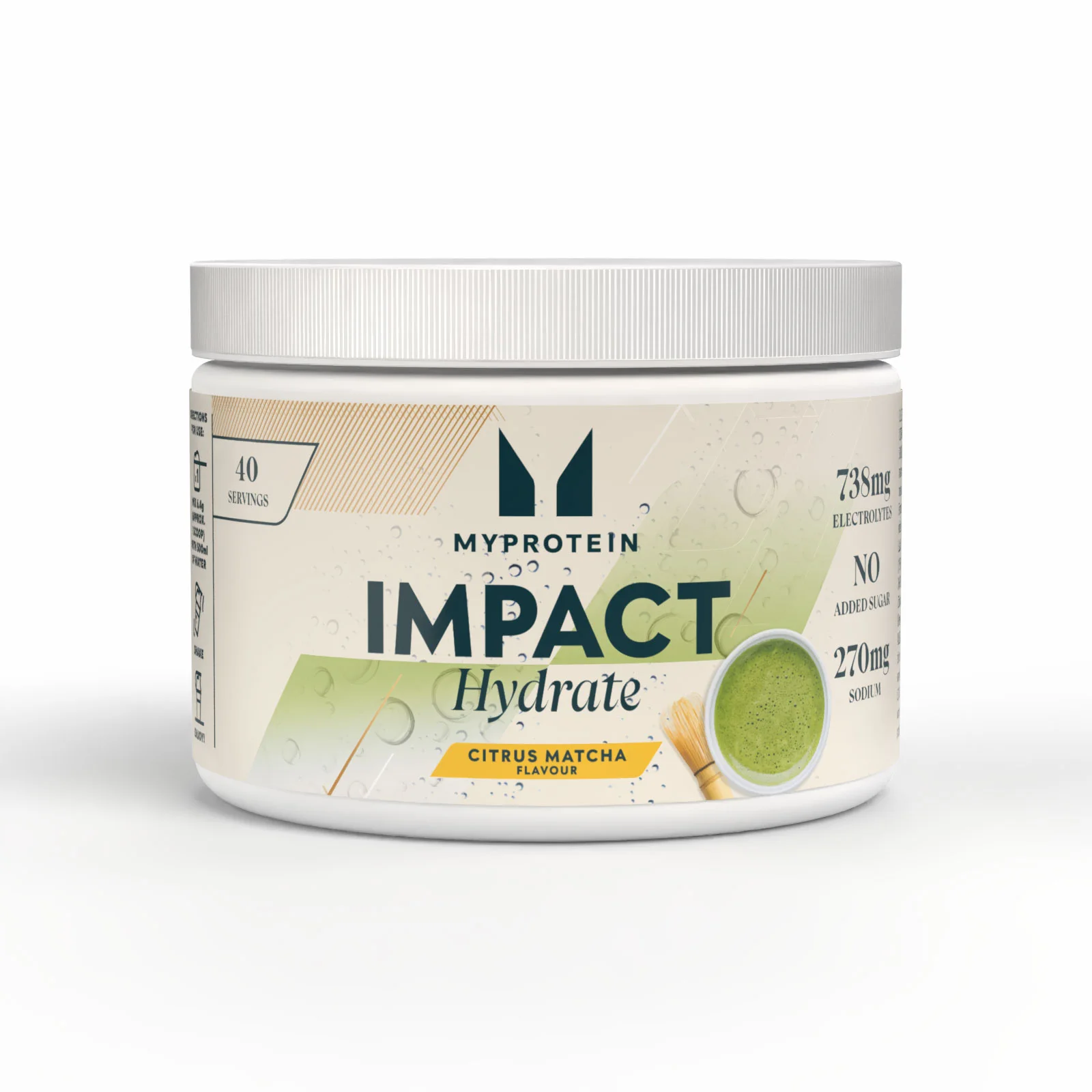 Impact Hydrate 高效補水電解質配方 | 柑橘抹茶 | 電解質粉 - 257G- 40份装 - 柑橘抹茶 圖片 1